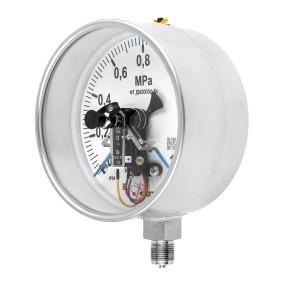 Манометры коррозионностойкие электроконтактные ДВ2005ф Кс, ДА2005ф Кс, ДМ2005ф Кс SG IP54 Манометры коррозионностойкие электроконтактные ДВ2005ф Кс, ДА2005ф Кс, ДМ2005ф Кс SG IP54